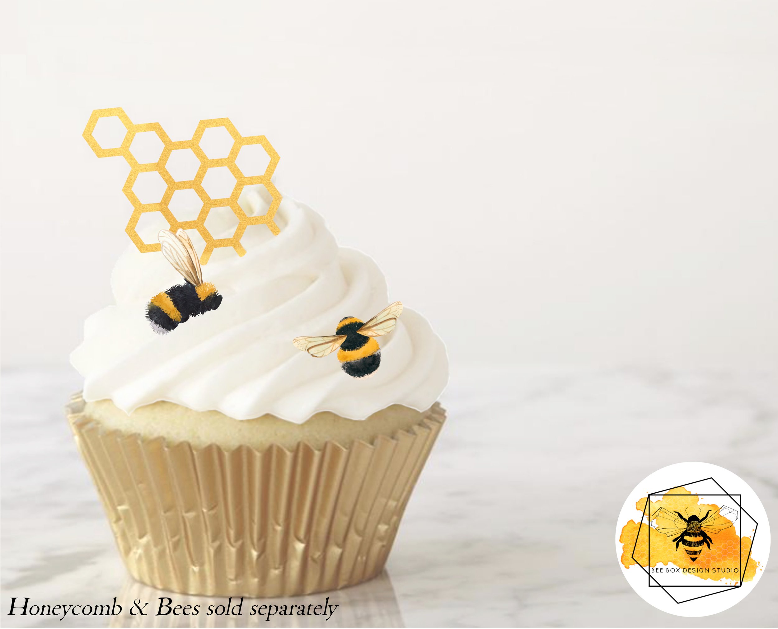 Edible Bee Toppers — Bee Box Design Studio